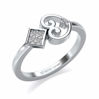 Harini Silver Ring - White Gold - Image 1