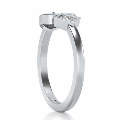 Harini Silver Ring - White Gold - Image 3