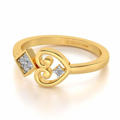 Harini Silver Ring - Yellow Gold - Image 2