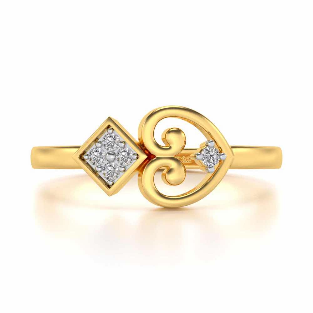 Harini Silver Ring - Yellow Gold - Image 4