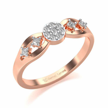 Harita Silver Ring - Rose Gold - Image 1