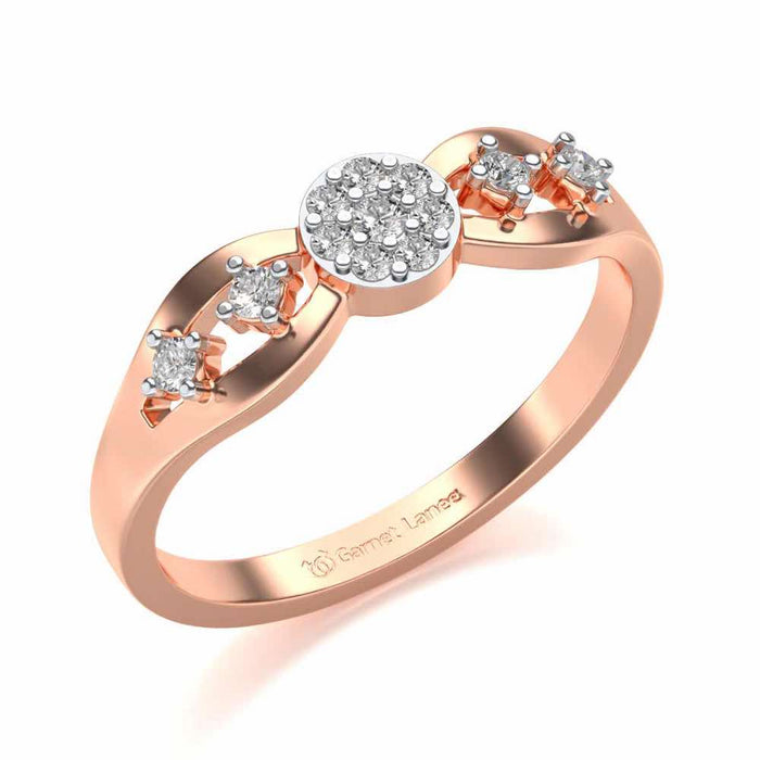 Harita Silver Ring - Rose Gold - Image 1