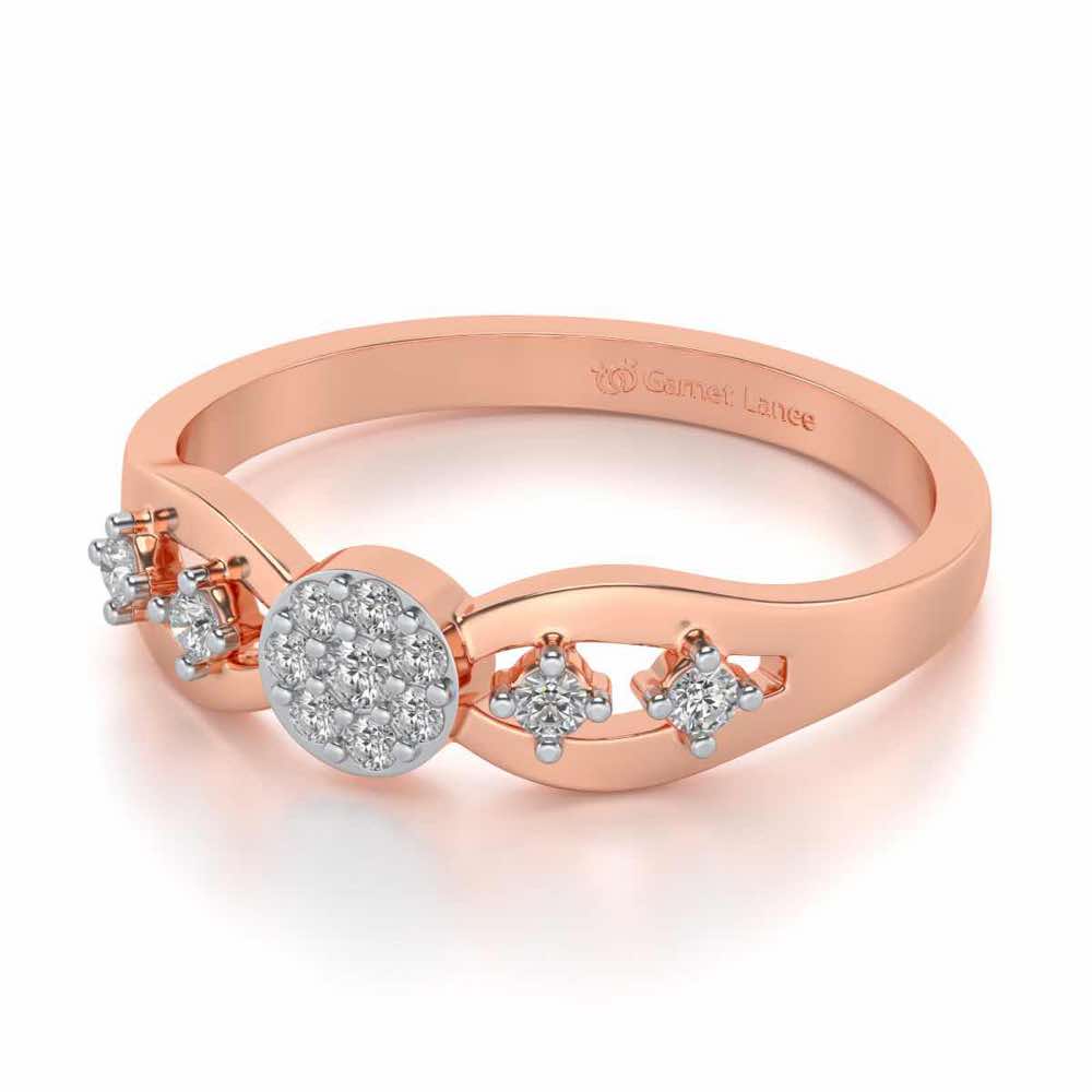 Harita Silver Ring - Rose Gold - Image 2
