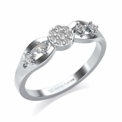 Harita Silver Ring - White Gold - Image 1