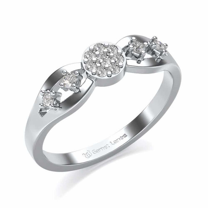 Harita Silver Ring - White Gold - Image 1