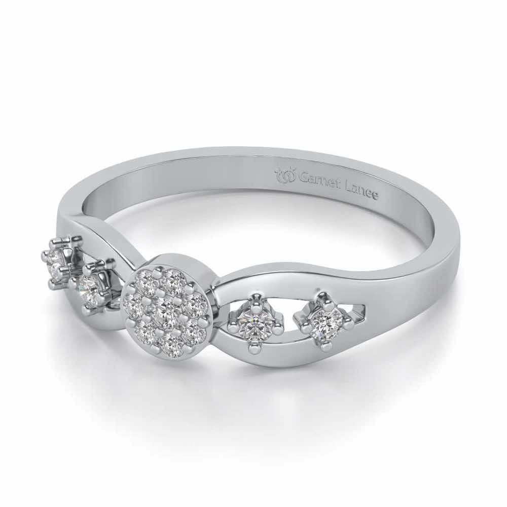 Harita Silver Ring - White Gold - Image 2