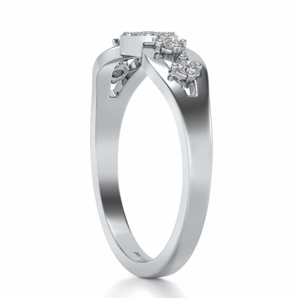 Harita Silver Ring - White Gold - Image 3
