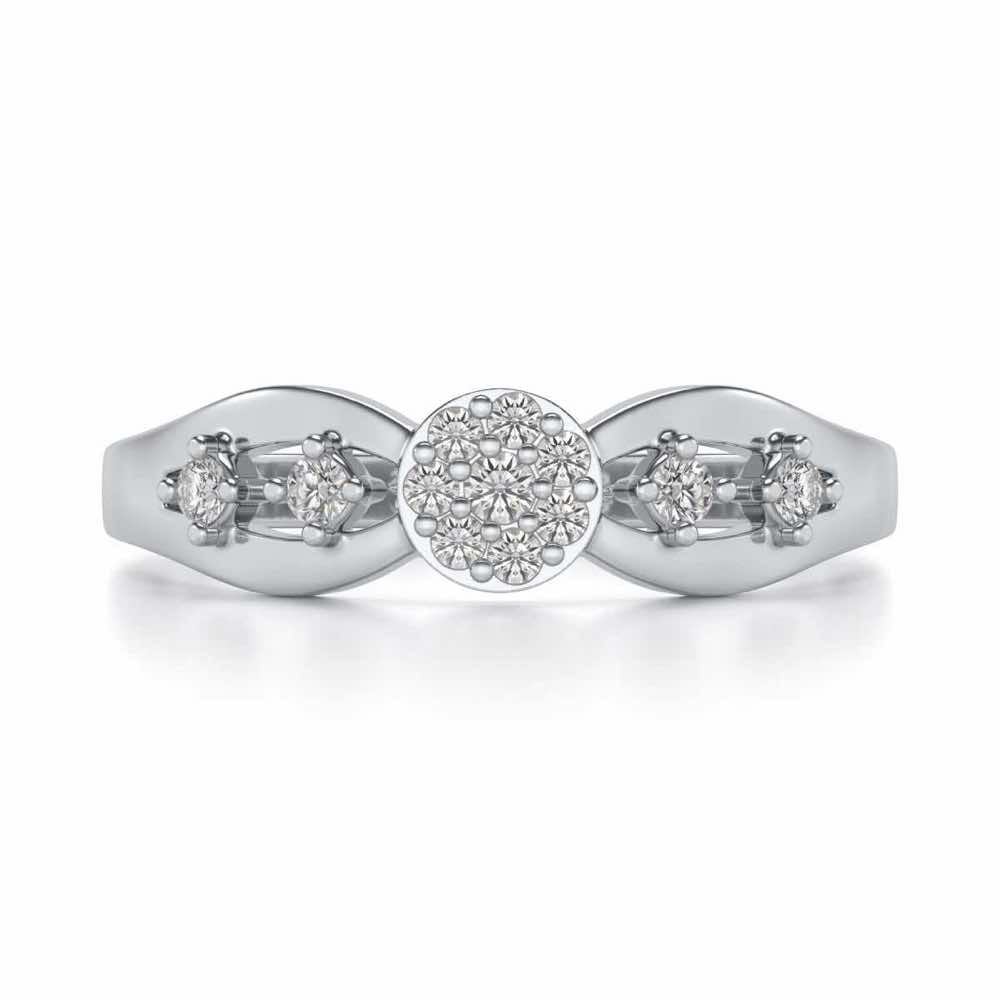 Harita Silver Ring - White Gold - Image 4