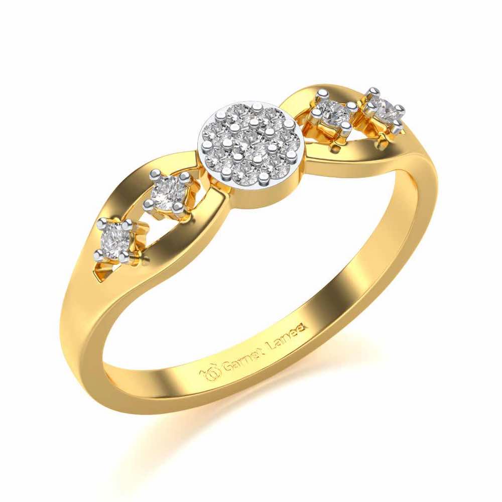 Harita Silver Ring - Yellow Gold - Image 1