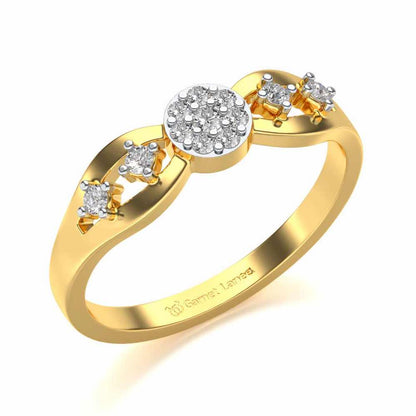 Harita Silver Ring - Yellow Gold - Image 1