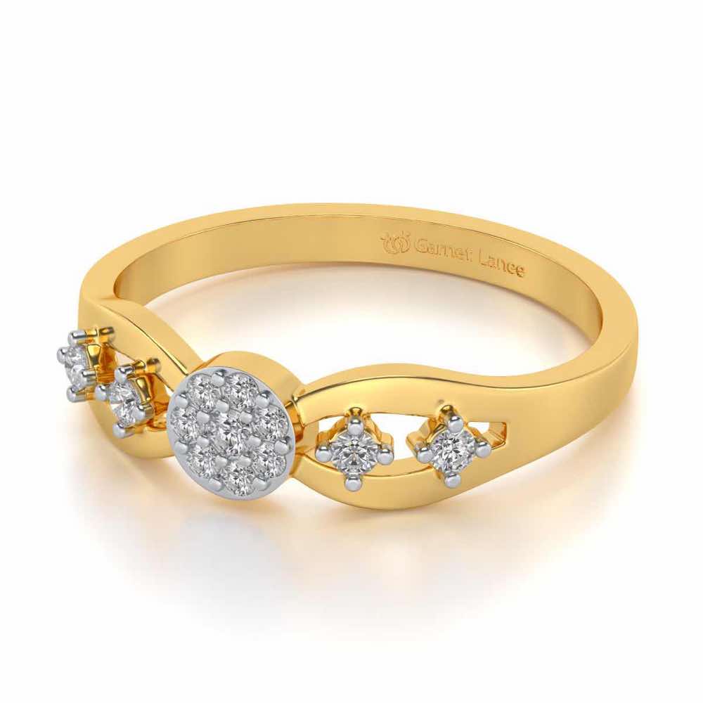 Harita Silver Ring - Yellow Gold - Image 2