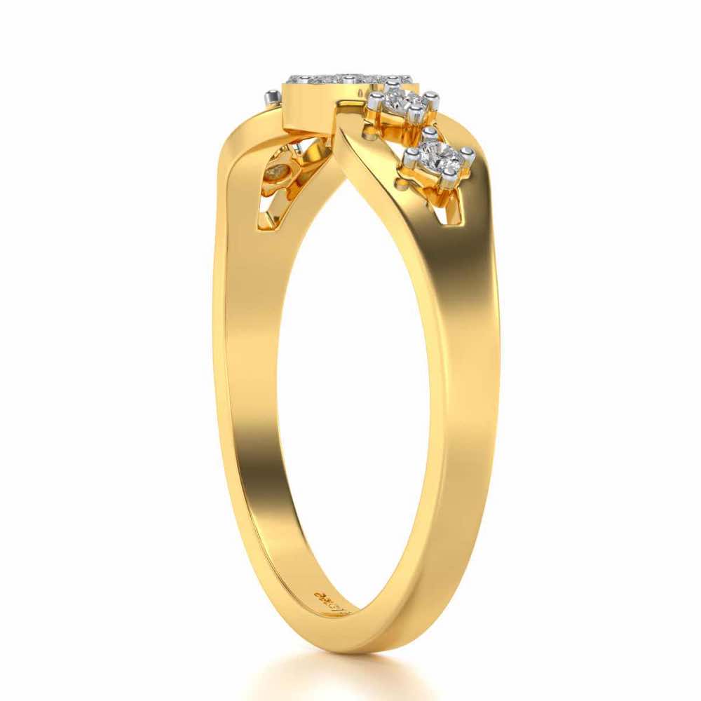 Harita Silver Ring - Yellow Gold - Image 3