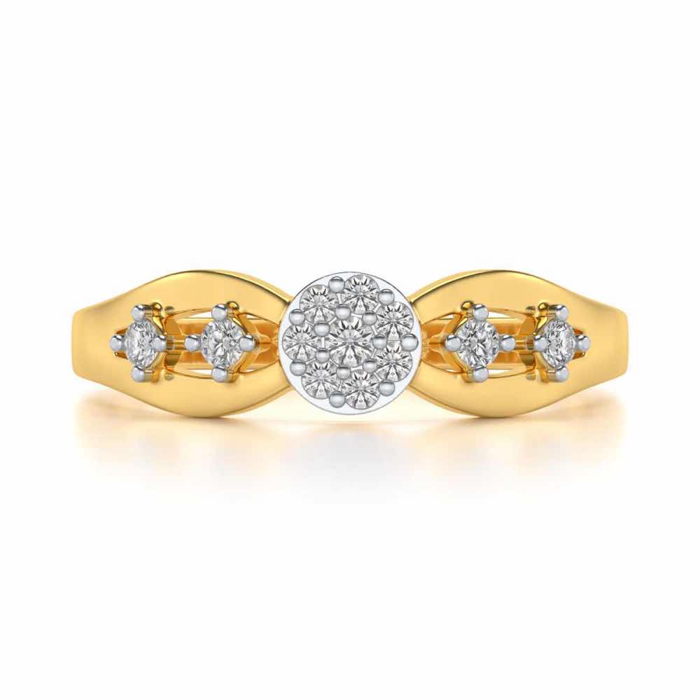 Harita Silver Ring - Yellow Gold - Image 4