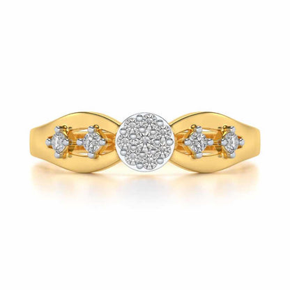 Harita Silver Ring - Yellow Gold - Image 4