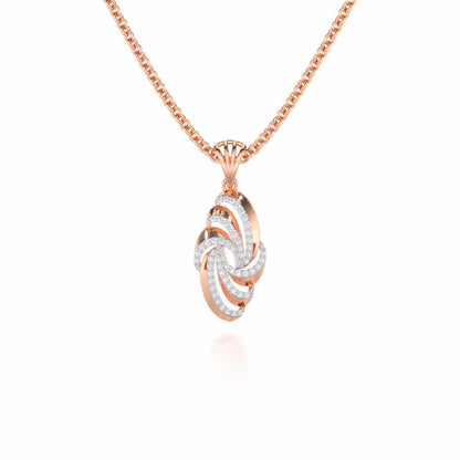 Harmonic Uplift Silver Pendant - Rose Gold - Image 1