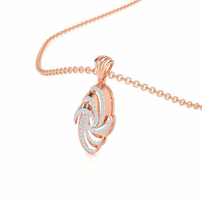 Harmonic Uplift Silver Pendant - Rose Gold - Image 2