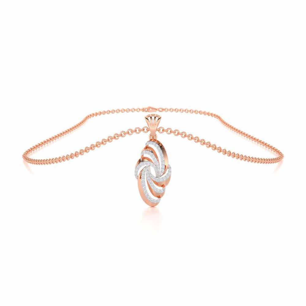 Harmonic Uplift Silver Pendant - Rose Gold - Image 3