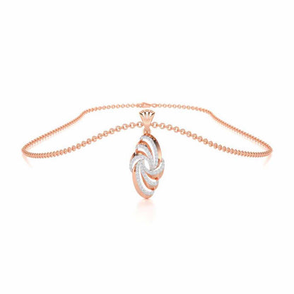 Harmonic Uplift Silver Pendant - Rose Gold - Image 3