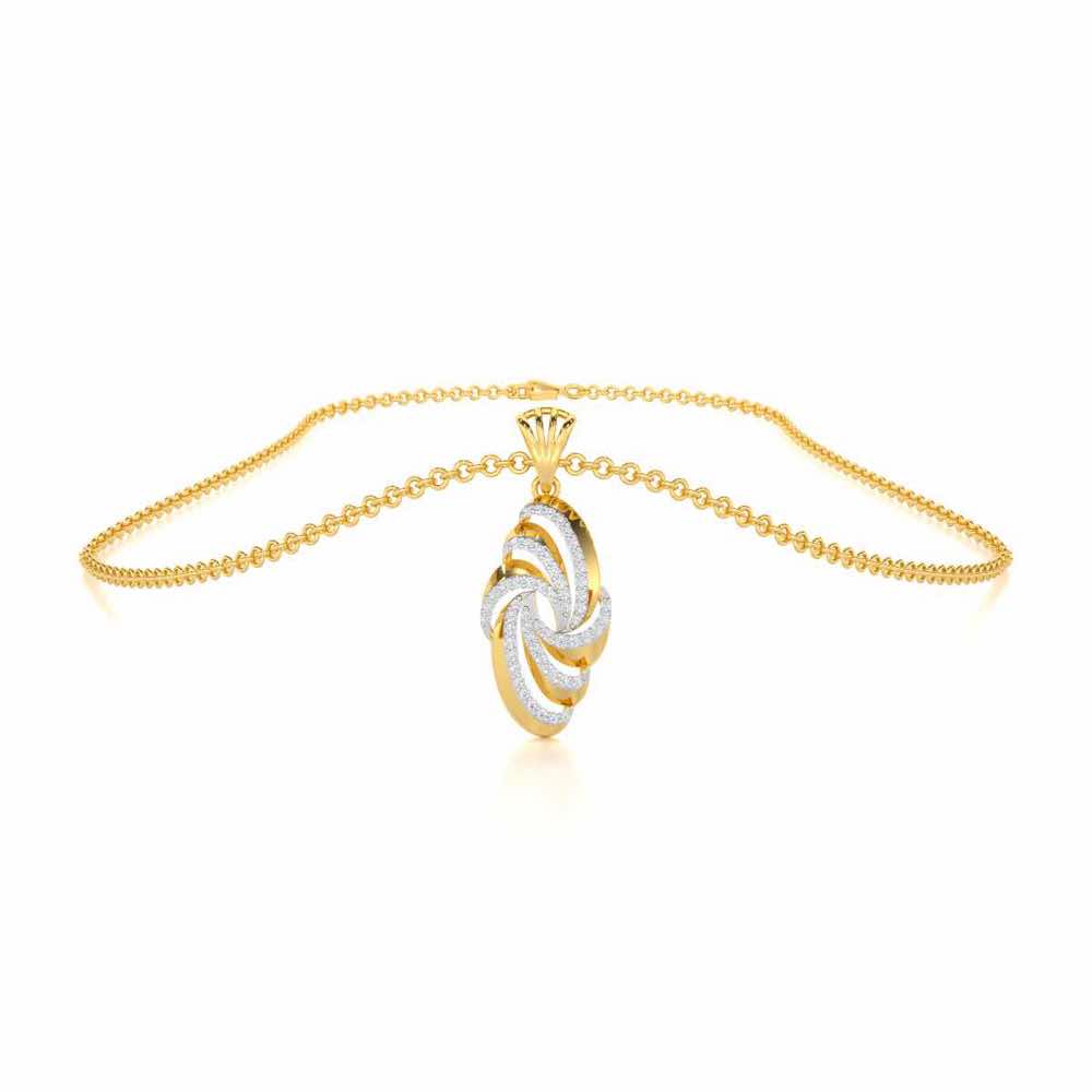 Harmonic Uplift Silver Pendant - Yellow Gold - Image 3
