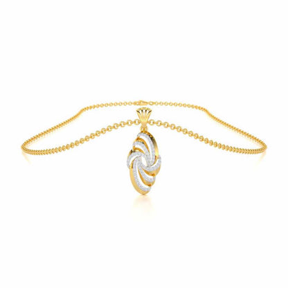 Harmonic Uplift Silver Pendant - Yellow Gold - Image 3