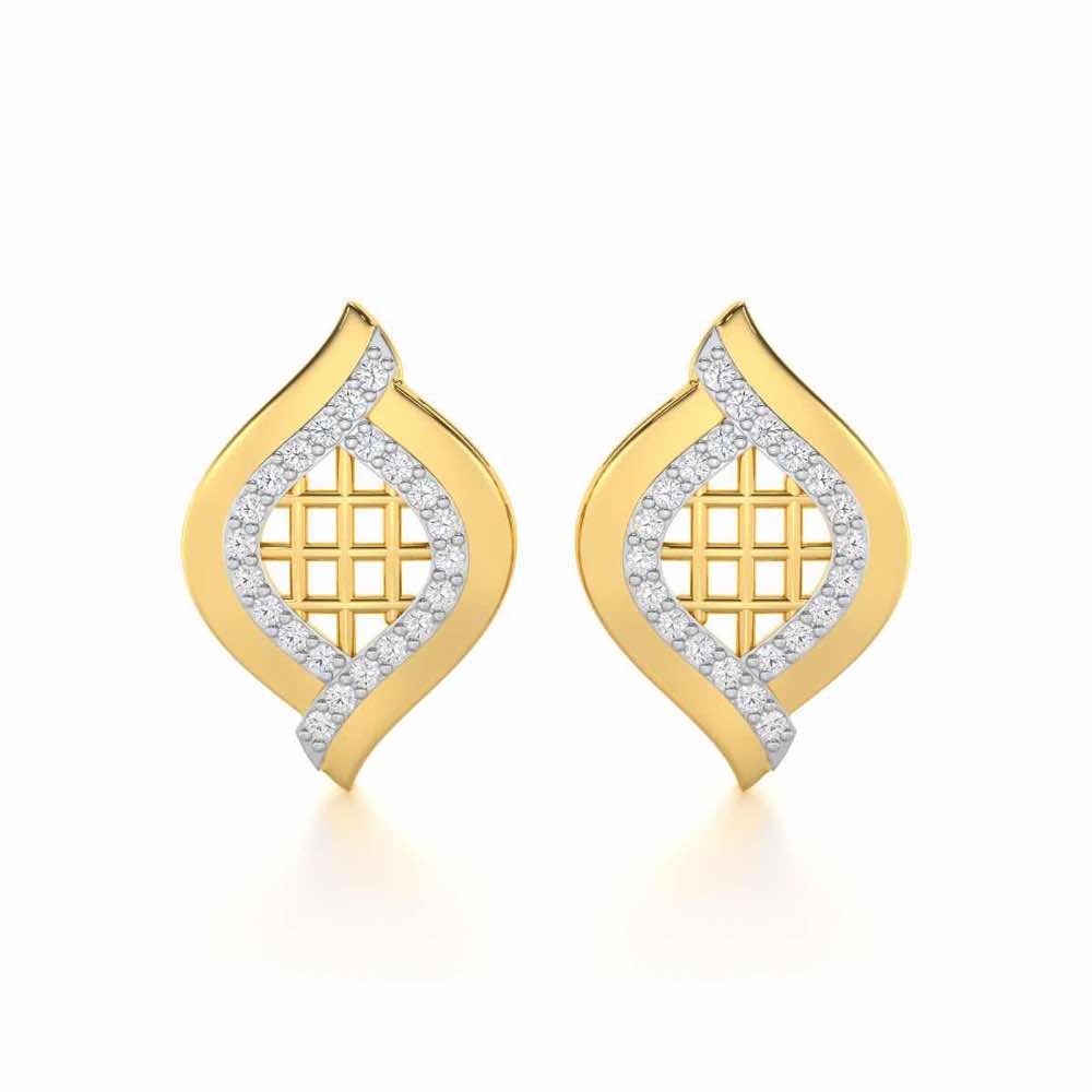Harmony Delight Silver Earrings - Yellow Gold - Image 1