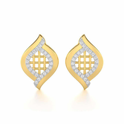 Harmony Delight Silver Earrings - Yellow Gold - Image 1