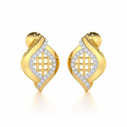 Harmony Delight Silver Earrings - Yellow Gold - Image 2