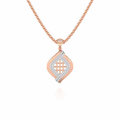 Harmony Delight Silver Pendant - Rose Gold - Image 1