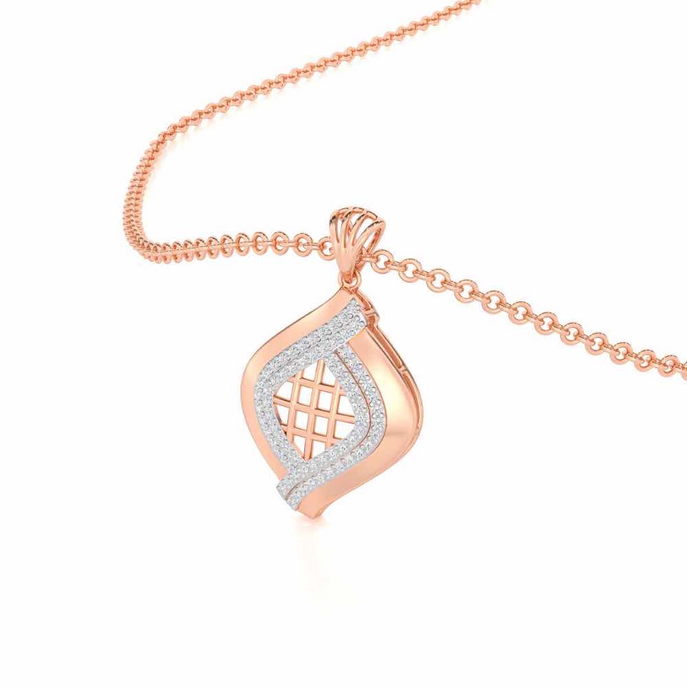 Harmony Delight Silver Pendant - Rose Gold - Image 2