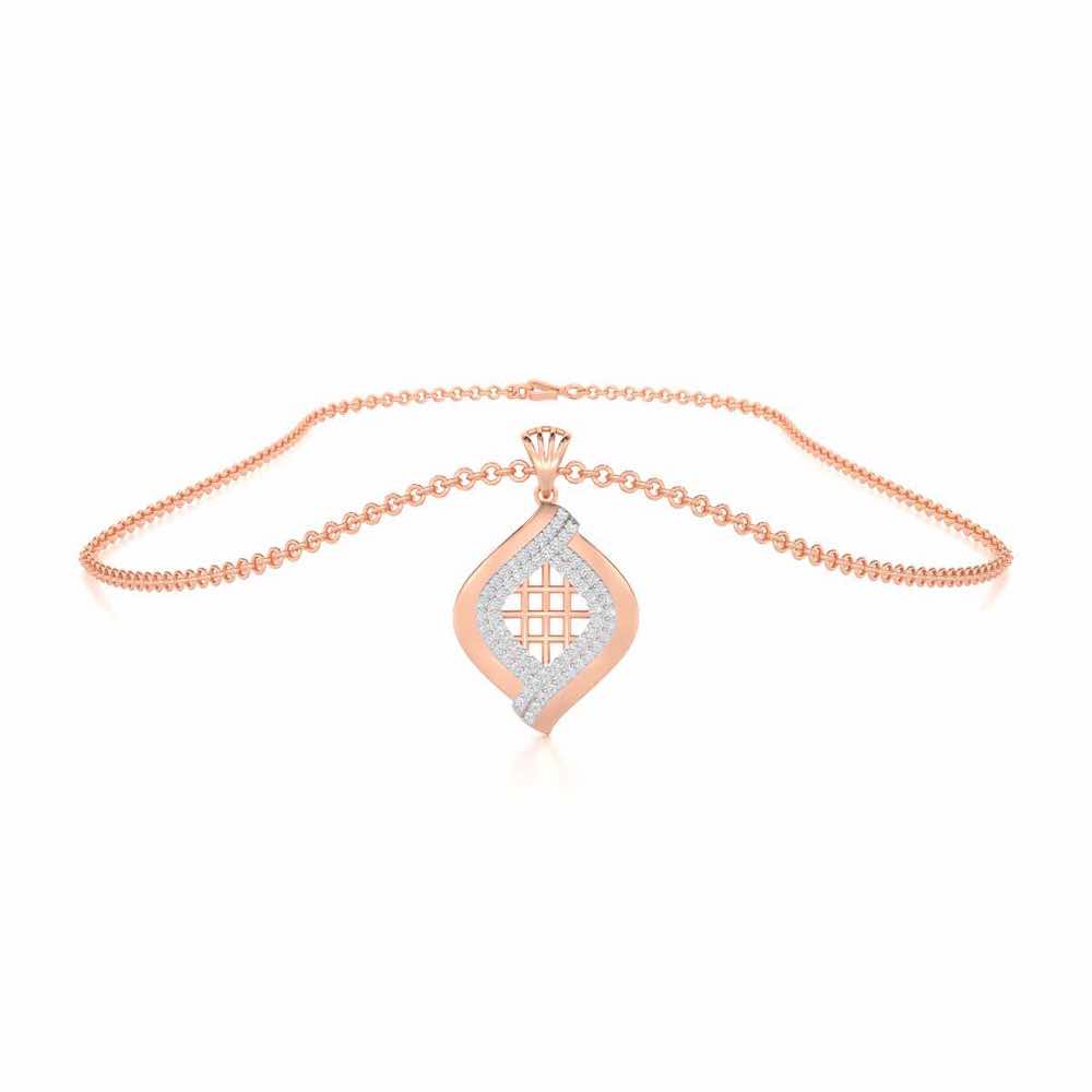Harmony Delight Silver Pendant - Rose Gold - Image 3