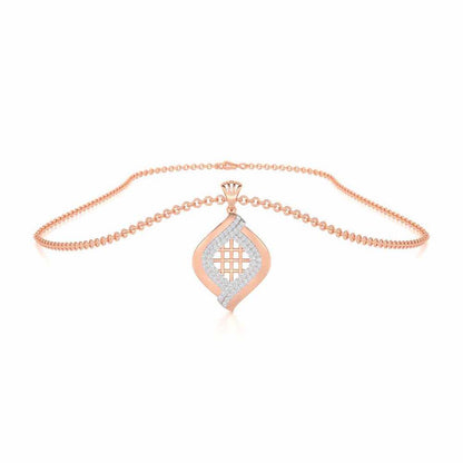 Harmony Delight Silver Pendant - Rose Gold - Image 3