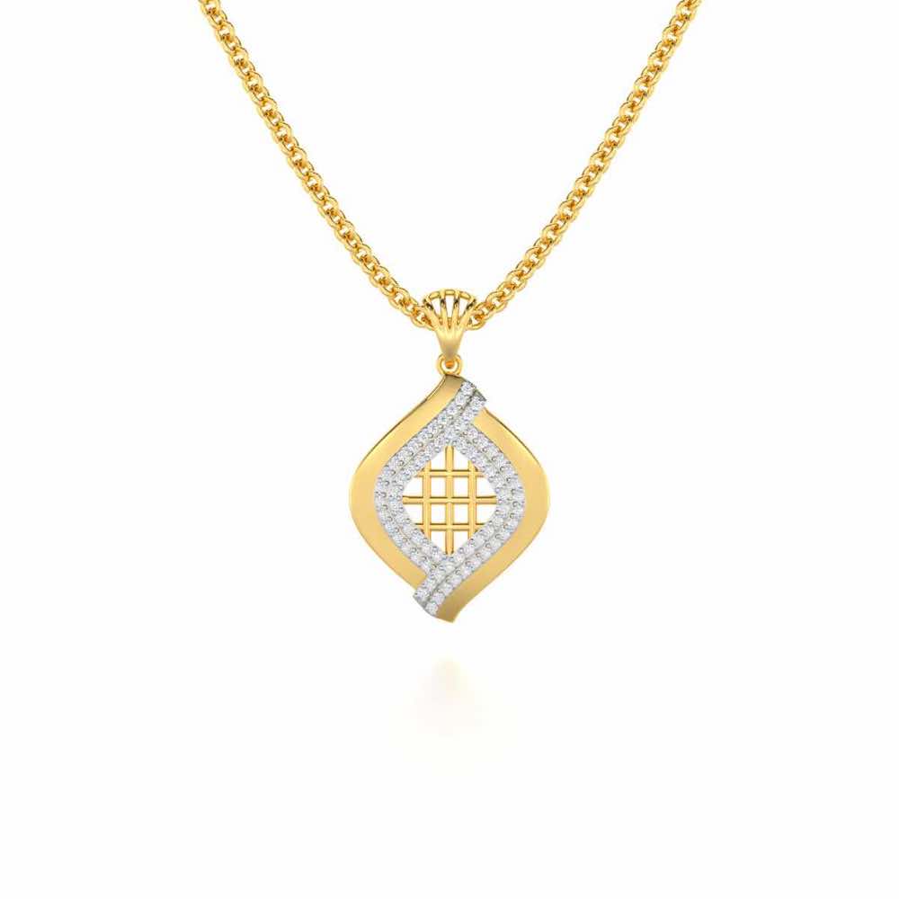 Harmony Delight Silver Pendant - Yellow Gold - Image 1