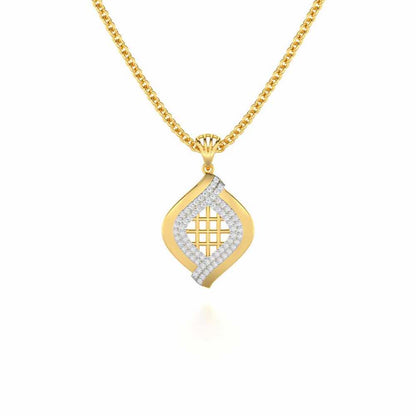 Harmony Delight Silver Pendant - Yellow Gold - Image 1