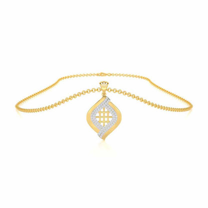 Harmony Delight Silver Pendant - Yellow Gold - Image 3
