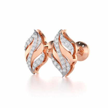 Harmony Serenade Silver Earrings - Rose Gold - Image 3