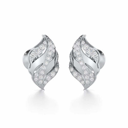 Harmony Serenade Silver Earrings - White Gold - Image 2