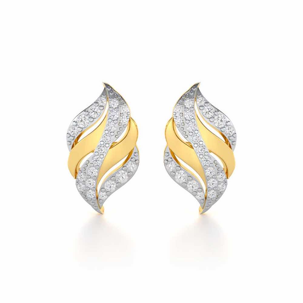 Harmony Serenade Silver Earrings - Yellow Gold - Image 1