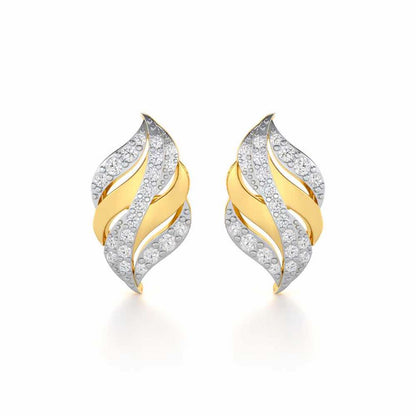 Harmony Serenade Silver Earrings - Yellow Gold - Image 1
