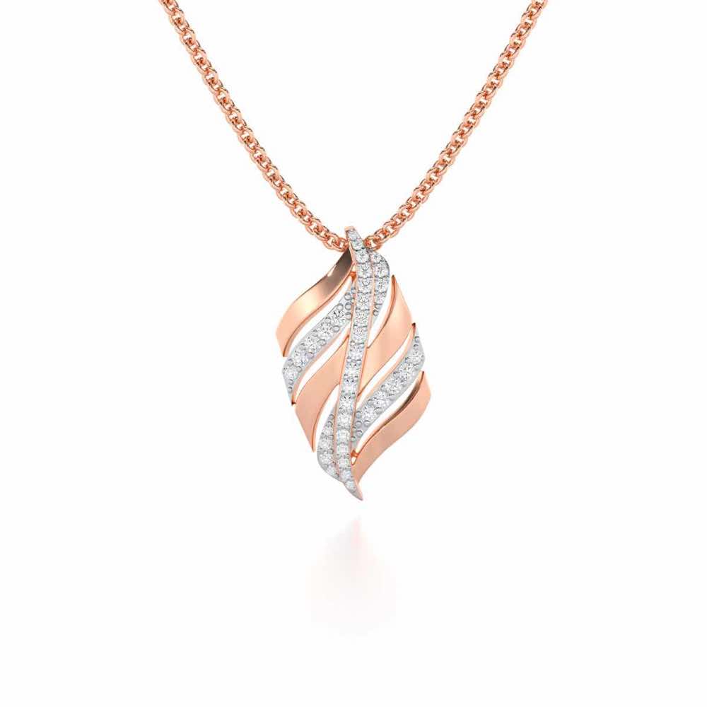 Harmony Serenade Silver Pendant - Rose Gold - Image 1