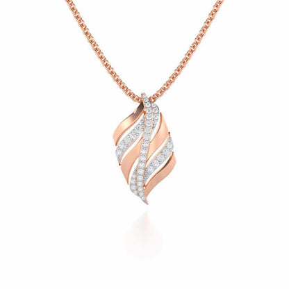 Harmony Serenade Silver Pendant - Rose Gold - Image 1