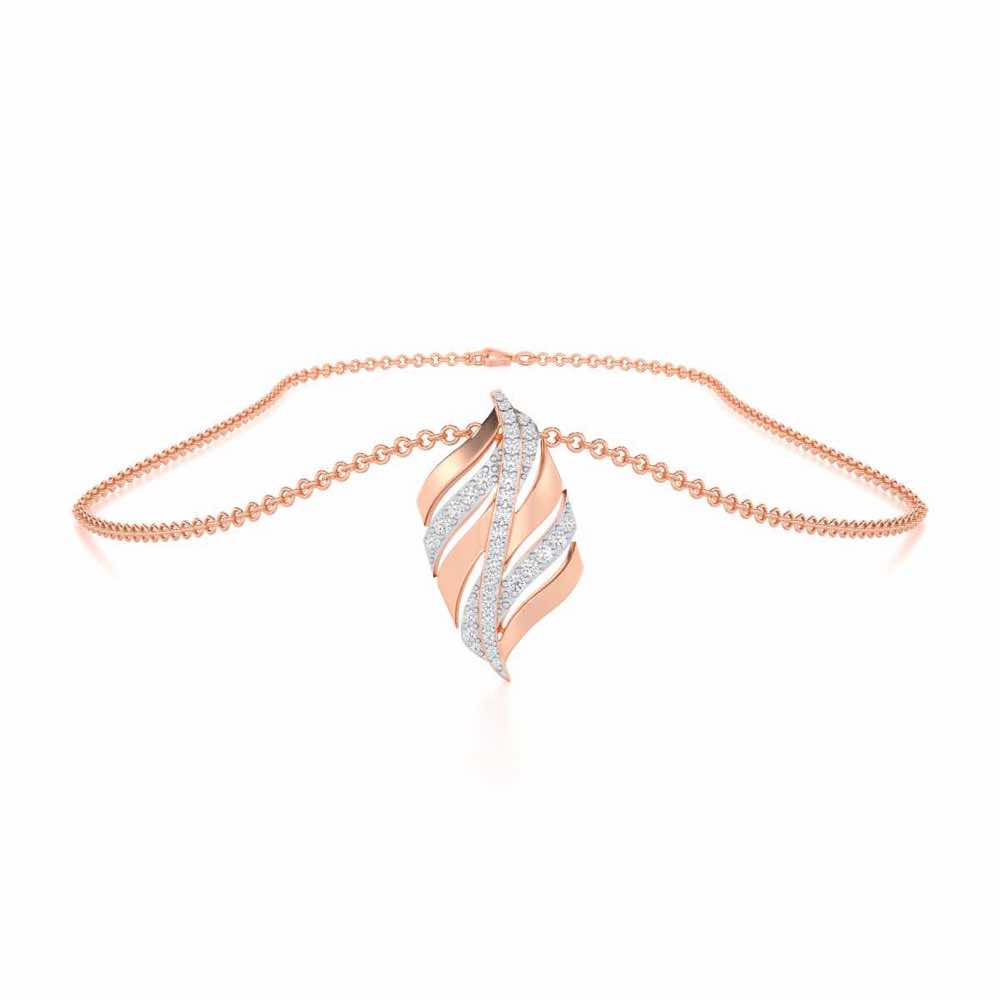 Harmony Serenade Silver Pendant - Rose Gold - Image 3
