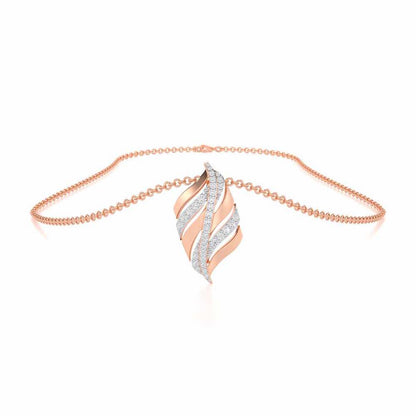 Harmony Serenade Silver Pendant - Rose Gold - Image 3