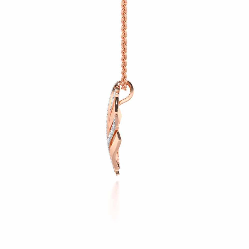 Harmony Serenade Silver Pendant - Rose Gold - Image 4