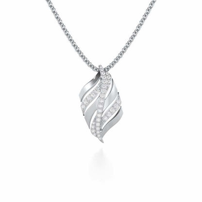 Harmony Serenade Silver Pendant - White Gold - Image 1