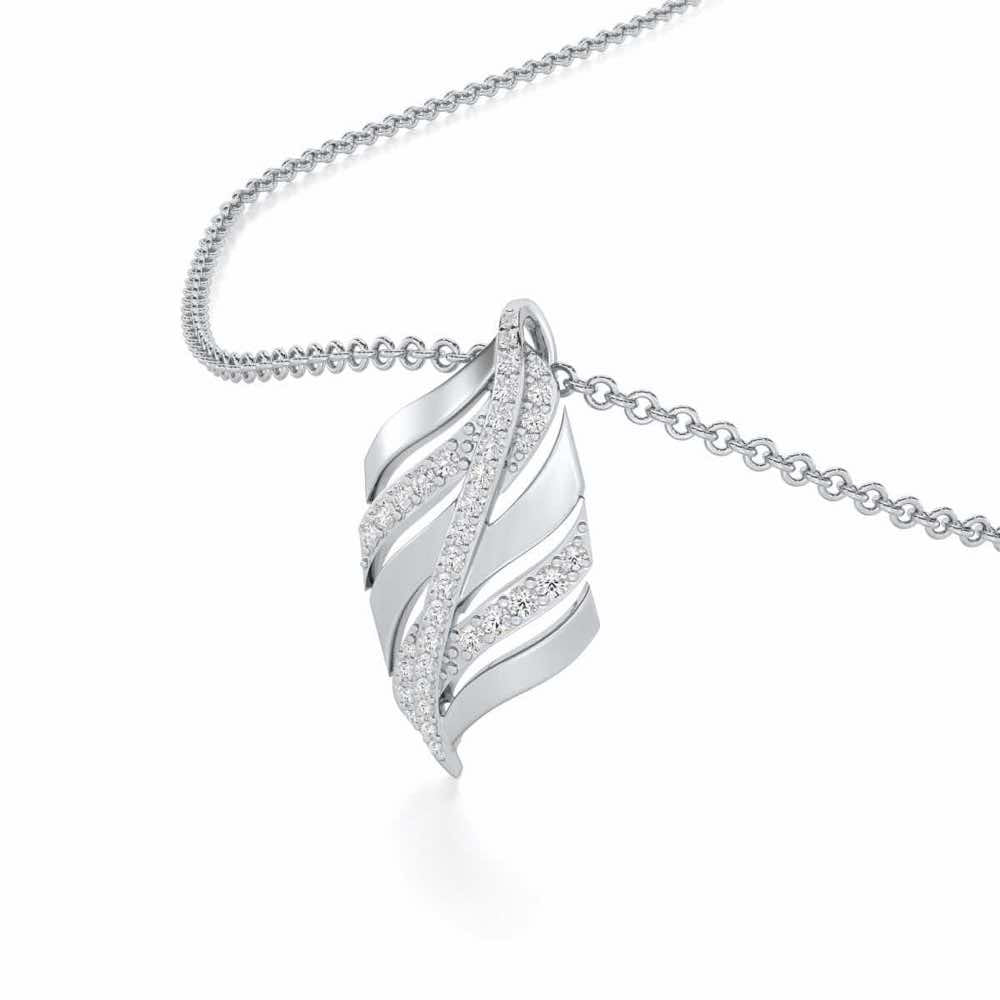 Harmony Serenade Silver Pendant - White Gold - Image 2