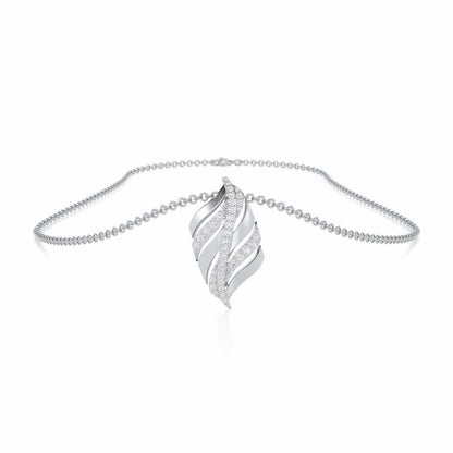 Harmony Serenade Silver Pendant - White Gold - Image 3