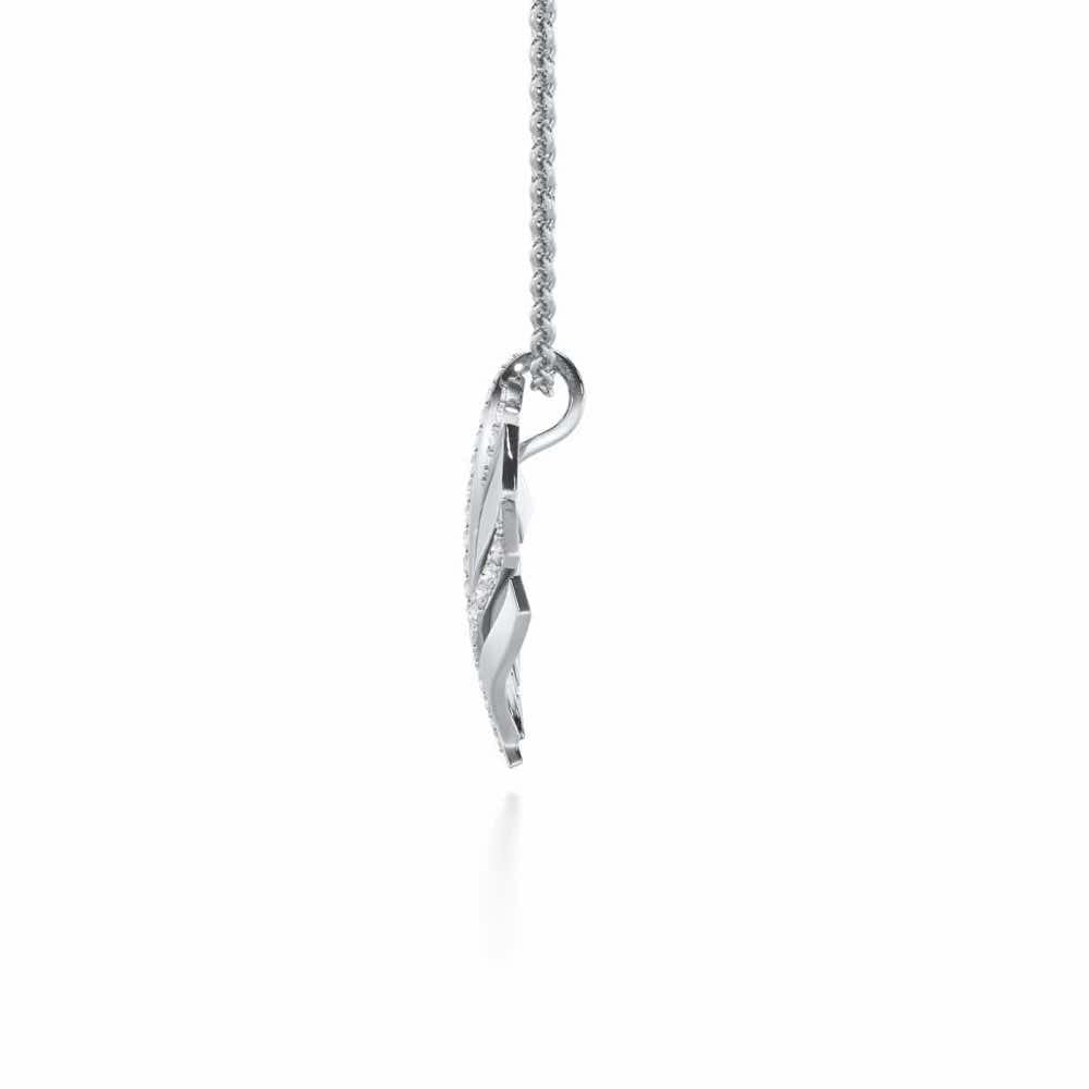Harmony Serenade Silver Pendant - White Gold - Image 4