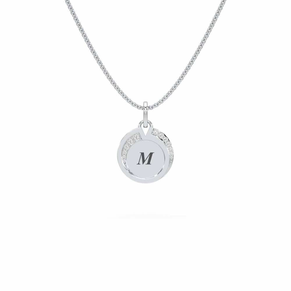 Hear Me Silver Pendant_ - White Gold - Image 1