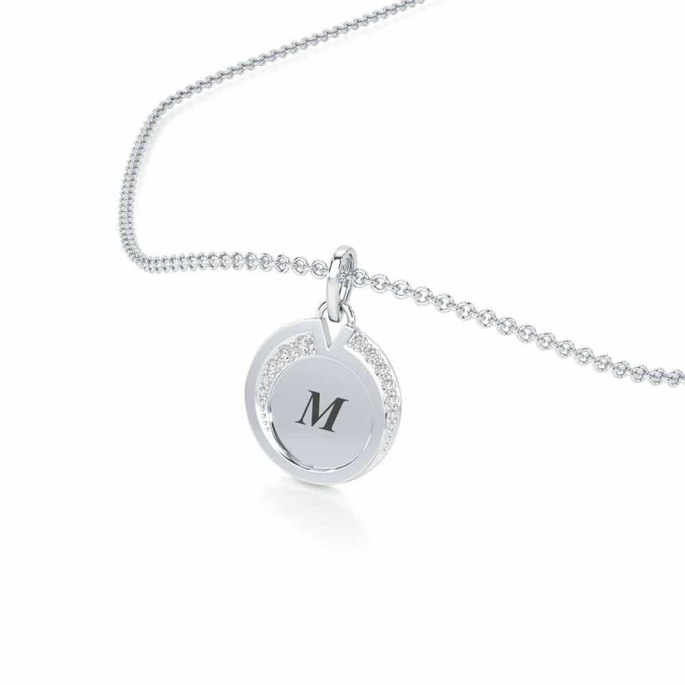 Hear Me Silver Pendant_ - White Gold - Image 2