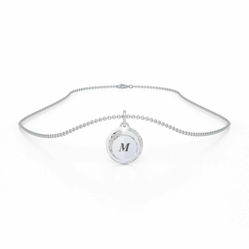 Hear Me Silver Pendant_ - White Gold - Image 3